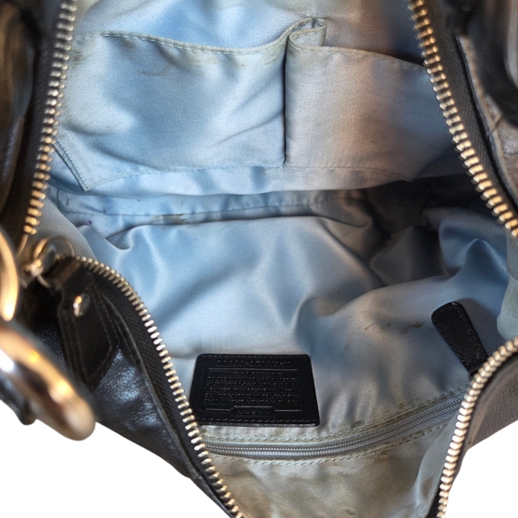 Coach Kristin Black Leather Hobo - Picture 11 of 12